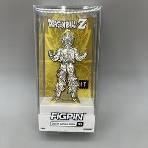 Figpin Dragon Ball Z Super Saiyan Goku 95 Gold New York Comic Con 2018 Unclaimed